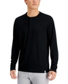 ALFANI MEN'S ALFATECH SOLID HENLEY, CREATED FOR MACY'S