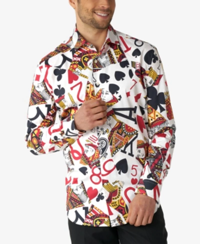 Opposuits King Of Clubs Long Sleeve Shirt In Grey