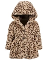 FIRST IMPRESSIONS BABY GIRL LEOPARD FAUX FUR COAT