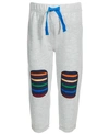 FIRST IMPRESSIONS TODDLER BOYS RAINBOW KNEE PATCH JOGGER PANTS, CREATED FOR MACY'S