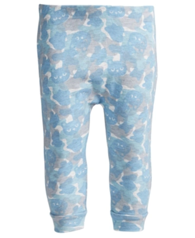 First Impressions Kids' Baby Boys Bear Camo Jogger Pants, Created For Macy's In Whispy Gray Hth
