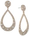 GIVENCHY CRYSTAL SCATTER OPEN DROP EARRINGS