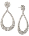GIVENCHY CRYSTAL SCATTER OPEN DROP EARRINGS