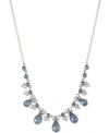 GIVENCHY PEAR-SHAPE CRYSTAL STATEMENT NECKLACE, 16" + 3" EXTENDER