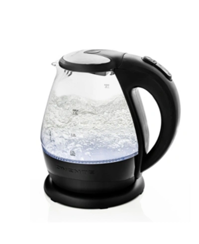 Ovente Glass Electric Water Kettle, 1.5l, Fast Boil In Black