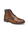 Johnston & Murphy Men's Xc Flex Raleigh Cap Toe Zip Boots Men's Shoes In Dark Tan