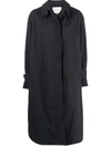 Studio Nicholson Long-sleeve Single-breasted Coat In Blue