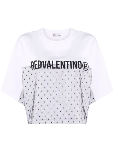 Red Valentino Women's White Other Materials T-shirt