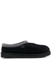 Ugg Tasman Ii Shearling-lined Suede Slippers In Black