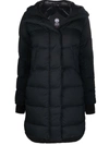 CANADA GOOSE LOGO-PATCH FEATHER-DOWN PADDED COAT