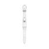 Polo Ralph Lauren Small Stirrup Alligator Watch Strap In White #3032