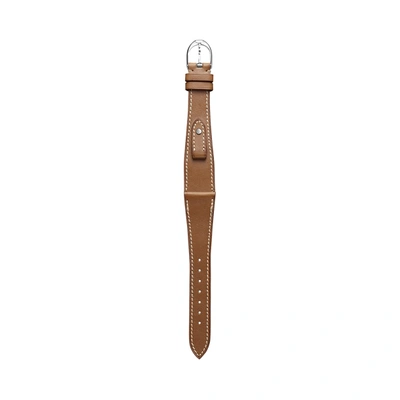 Polo Ralph Lauren Small Stirrup Calfskin Watch Strap In Tan