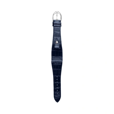 Polo Ralph Lauren Large Stirrup Alligator Watch Strap In Navy #3090