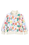 Palm Angels Little Kid's & Kid's Monogram Track Jacket In Multicolor White