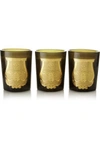 CIRE TRUDON ODEURS ROYALES SET OF THREE SCENTED CANDLES, 3 X 100G