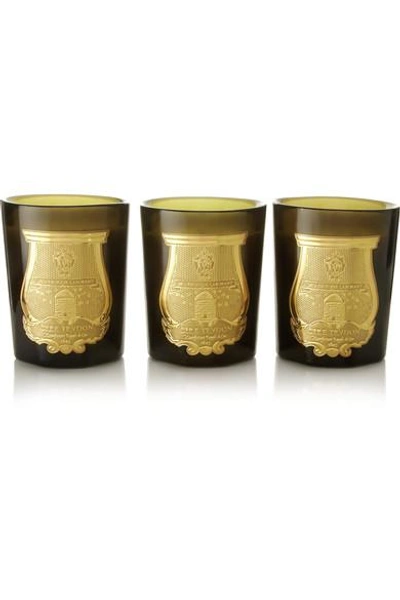Cire Trudon Odeurs Royales Set Of Three Scented Candles, 3 X 100g In Colourless