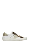 PHILIPPE MODEL SNEAKERS IN WHITE LEATHER,PRLDVGL1