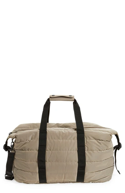 Rains Quilted Weekend Bag In Velvet Taupe