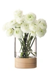Lsa Lotta Ash Base Vase In Clear