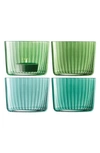 Lsa 4-piece Votive Candleholder Set In Jade