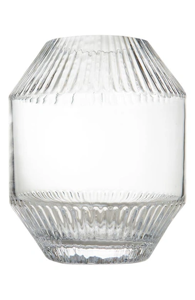 Lsa Rotunda Medium Glass Vase - Clear