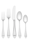 Kate Spade Charlotte Street 5-piece Flatware Set In Stainless Steel