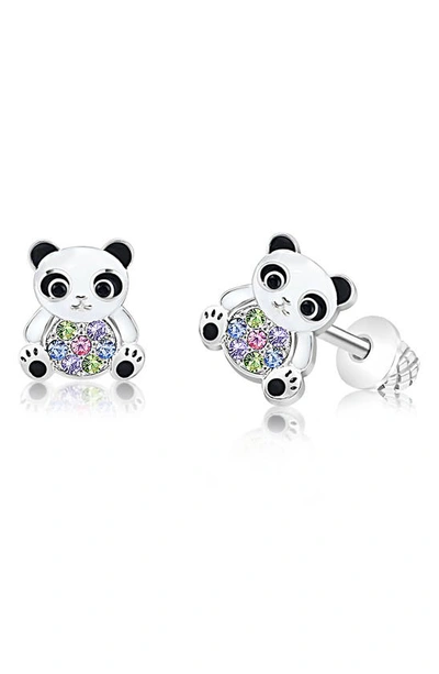 Chanteur Kids' Panda Bear Stud Earrings In Multi