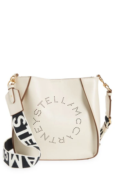 Stella Mccartney Eco Mini Faux Leather Crossbody Bag In White