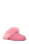 Ugg Scuff Sis Genuine Shearling Mule Slipper In Pink Rose