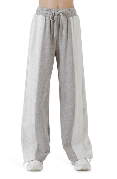 Grey Lab Colorblock Lounge Pants In Heather Grey