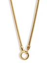 MONICA VINADER SNAKE CHAIN NECKLACE,GP-CH-DOSC-NON