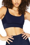 Beach Riot Leah Crop Tank In Marine Navy