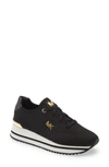 Michael Michael Kors Monique Knit Sneaker In Black