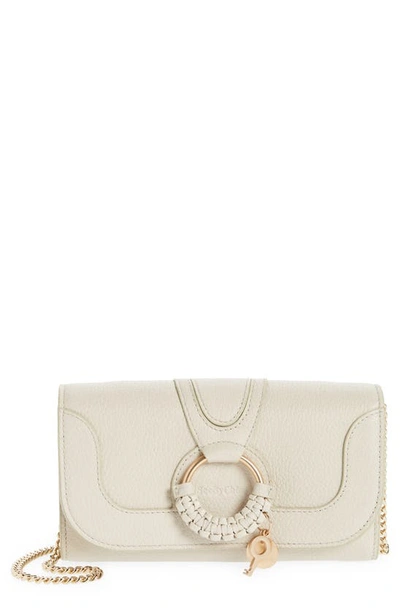 See By Chloé Hana Wallet With Chain In Cement Beige