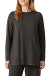 Eileen Fisher Jersey Tunic In Espresso