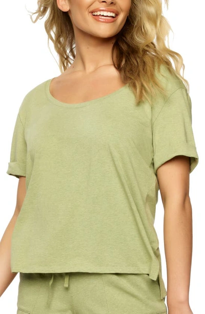 Felina Stretch Organic Cotton T-shirt In Thyme