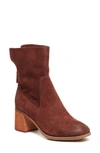 Kelsi Dagger Brooklyn Island Block Heel Bootie In Coffee Bean