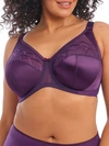 Elomi Cate Full Figure Underwire Lace Cup Bra El4030, Online Only In Plum