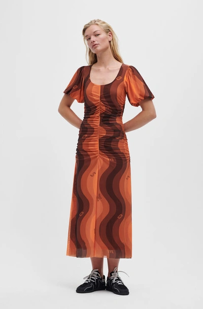 open lace back dress Buy ADDYVERO Orange Peel Girls Gown Dress at Amazon.in
