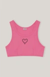 Ganni Large In Carmine Rose