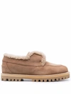 Le Silla Yacht Suede Loafers In Neutrals