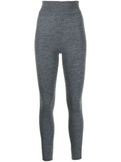 Cashmere In Love Tonya Cashmere-knit Leggings In Grau