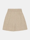 Active Cashmere Womens Shorts In Brown