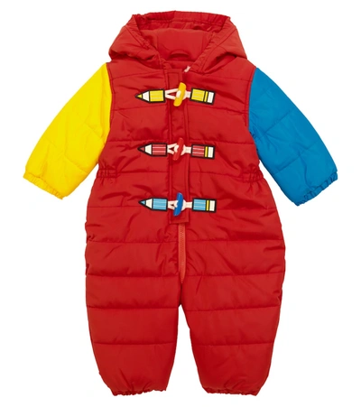 Stella Mccartney Baby Quilted Snowsuit In Multicoloured