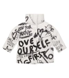 DOLCE & GABBANA GRAFFITI LOGO-PRINT DOWN JACKET,P00617401