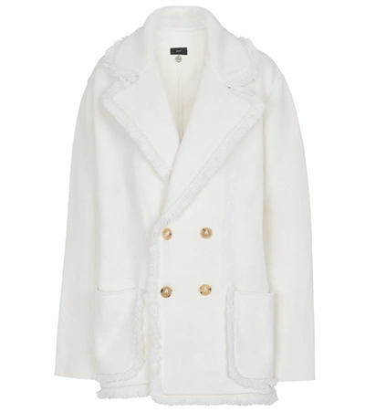 Alanui Double-breasted Tailored Blazer In White