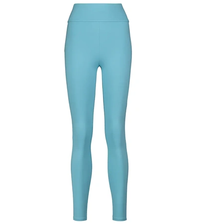 Live The Process Geometric Seamless High Waist Leggings In Aqua