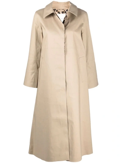 Mackintosh Watten Hooded Trench Coat In Beige