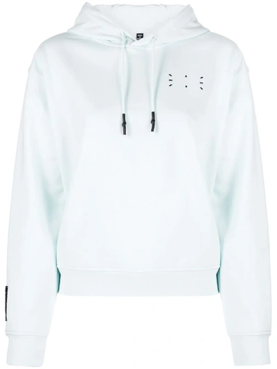 Mcq By Alexander Mcqueen Icon 0 Cotton Jersey Hoodie In 水绿色