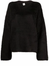 TOTÊME ROUND NECK TEXTURED JUMPER